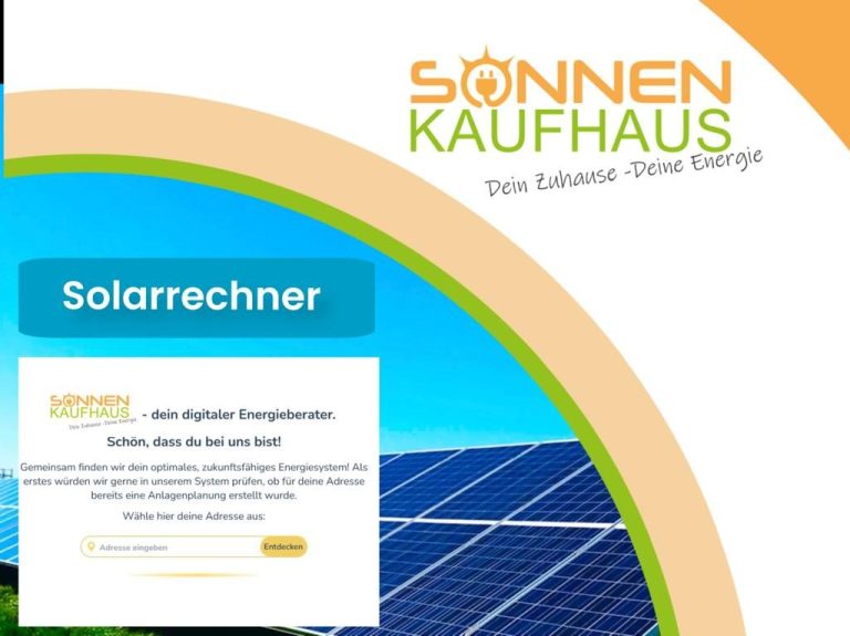 solar und Photovoltaik Potential Rechner vom Sonnenkaufhaus Freiburg